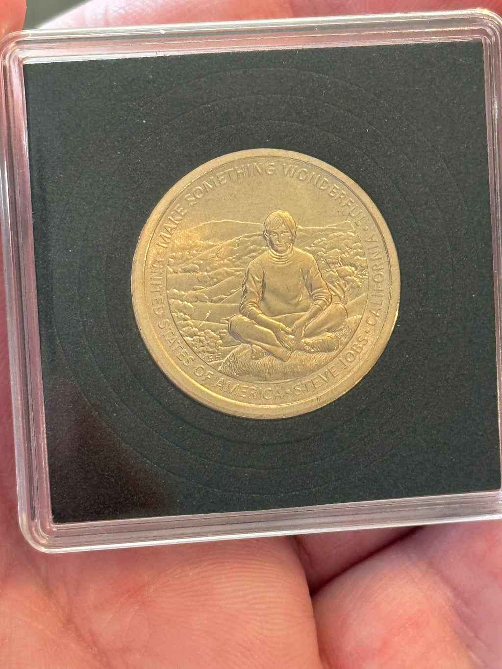 Limited Steve Jobs American Innovator 2026 California Coin Display (Tan)