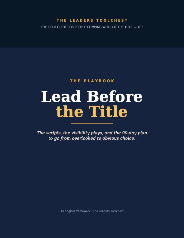 Lead Before the Title — The Promotion Playbook for Aspiring Leaders (Digital PDF)